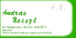 andras meiszl business card